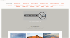 Desktop Screenshot of e-motion-film.de