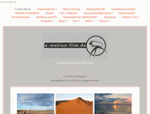 Tablet Screenshot of e-motion-film.de